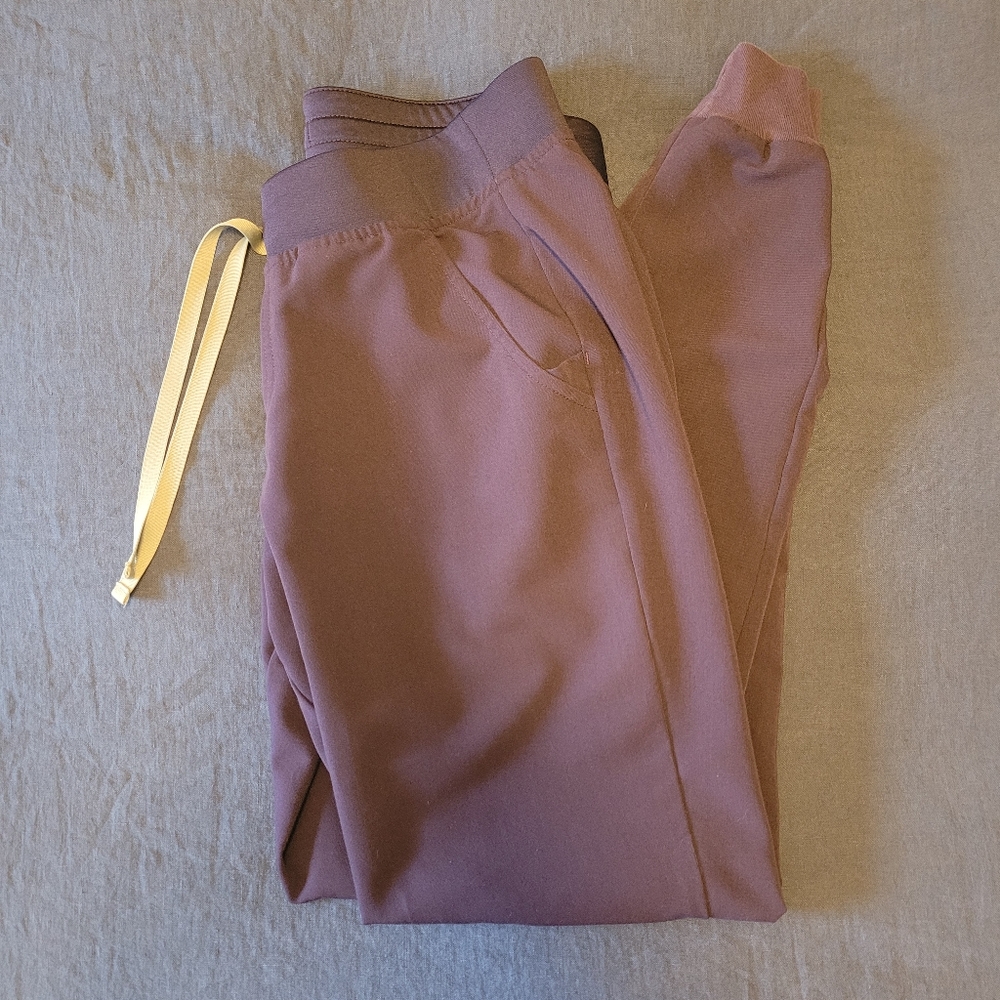 Figs Women's Purple Shadow Zamora Jogger Scrub Pants Medium Tall